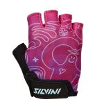 Silvini rukavice Punta CA1438 Black Fuchsia