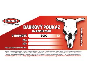 DÁRKOVÁ POUKÁZKA - 5000,- Kč
