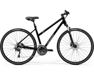 MERIDA CROSSWAY 300 LADY Glossy Black(Matt Silver) 2023
